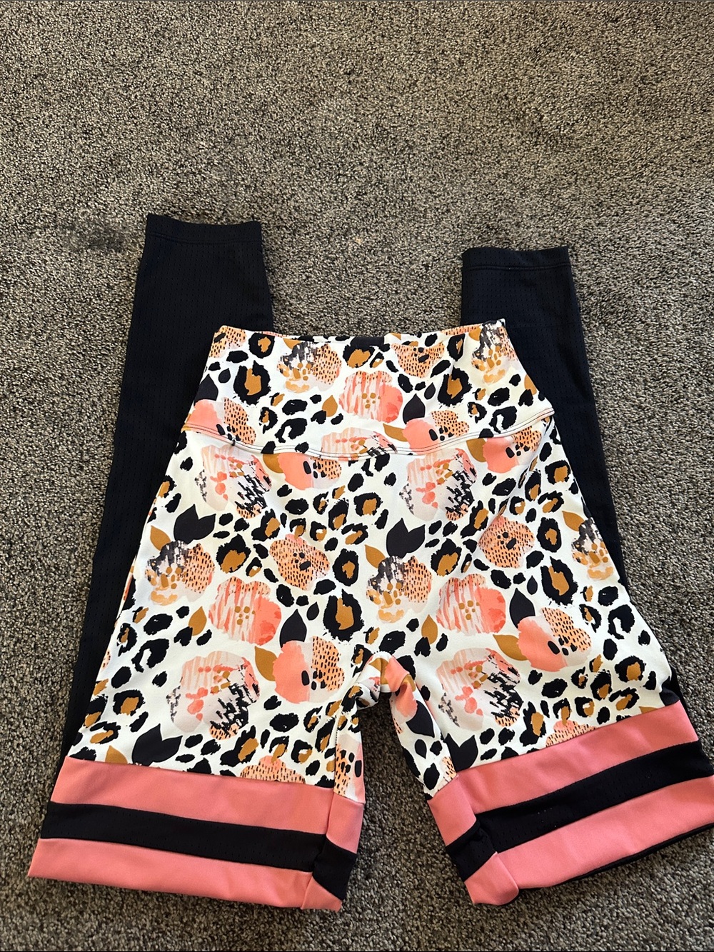 NOIRE BLANC Peaches & Creme NO scrunch legging high-rise Sz M